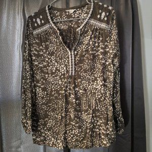 LUCKY BRAND WOMENS BLOUSE SZ 1X